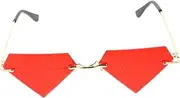 [ROMISBABA] Diamond Shape Trendy Sunglasses for Adults Photo Props Party Glasses Unique Party Decorations