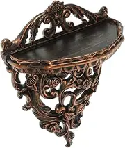 Decor Wall Hanging Living Room Decorations Wall Gold Shelf Floating Shelves for Wall Victorian Style Wall Shelves Bedroom Wall Display Ledges Floating Shelf Resin Baroque Antique