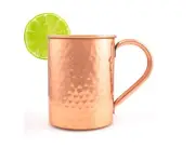 Pure Copper Mug Moscow Mule - 16 fl Plain Copper Thick Barrel Inside 4 Mug