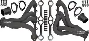 NEW PERFORMANCE SHORT HEADERS,78-91 GM PASSENGER CARS,SBC 305-350,PAINTED BLACK