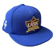 NWT Supreme UGK Logo RIP Pimp C 5-Panel Hat Cap Royal Blue Men's SS24 AUTHENTIC