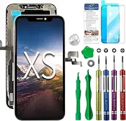 Ace Tech Cellular Compatible with iPhone Xs LCD Screen Replacement 5.8 inch (Model A1920, A2097, A2098,A2099, A2100) Display Digitizer Assembly Touch Screen