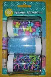 Wilton Easter Pink/Blue/Green/Purple Sprinkles Assorted Set of 3 Shakers