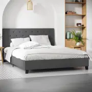 Casper Double Charcoal Bed Frame