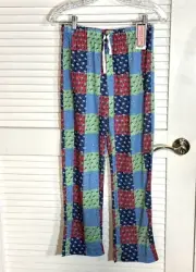 VINEYARD VINES HOLIDAY CHRISTMAS PATCHWORK LOUNGE PANTS Large 16 Kids NWT
