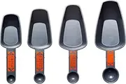 Dog Food Scoop - Dog Food Measuring Cup Pet Food Scoop for Dog Cat, (Dog food Scoop Set Includes 1, 1/2, 1/3,1/4 Cup) (Gray, One size)