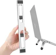 Riser for Desk,Pop up Laptop Stand,Adjustable Height Self-Adhesive Portable Laptop Stand with Feet, Extend Leg,Foldable Computer Stand for 10”-17” Models MacBook Air, Keyboard etc.