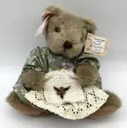 NWT Russ Berrie “Amanda” the Knitting Teddy Bear Plush Toy