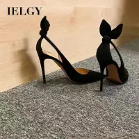 在飛比找蝦皮商城優惠-IELGY 高跟鞋性感兔耳朵尖頭細高跟鞋女專業高跟涼鞋