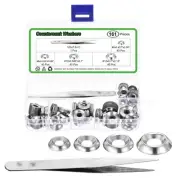 80 Pcs #6 #8 #10 #12 Countersunk Washer Assortment Kit with Tweezers