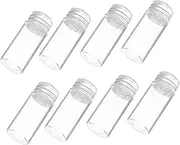 WOFASHPURET 10Pcs Mini Glass Essential Oil Bottles Leak Vials with Cap Durable Transparent Containers for Travel Home and DIY Use for Liquid Storage