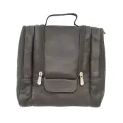 Hanging Travel Toiletry Kit, Chocolate, One Size