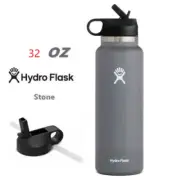 32oz Stone Hydro Flask Water Bottle Stainless steel Wide Mouth with Straw Lid
