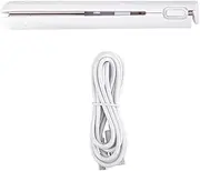 2 in 1 Dual-Purpose Hair Curler, Mini Hair Straightener, Travel Curling Iron,Portable Mini USB Hair Curler White