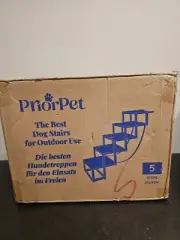 Dog ramps for Small & Big Dogs PRIORPET - Glow in The Dark 5 Steps - Aluminum