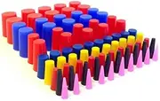 80 Pc 1/16 to 3/4 High Temp Silicone Rubber Tapered Plug Kit - Powder Coating Custom Painting Supplies