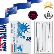 5-Piece Credit Card Lock Picking Kit, Pocket-Sized Lockpicking Set Include 4 Pic
