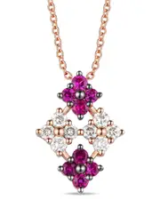 Le Vian Passion Ruby 14K Rose Gold 0.56 ct. tw. Diamond & Ruby Pendant