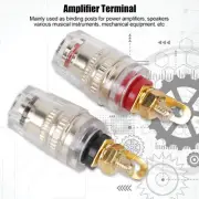 10pcs Gold Plated Speaker Amplifier Terminal Binding Post Banana Jack Connector