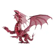 Dragon Flame Red 3D Metal Jigsaw Puzzle