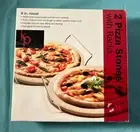 New inbox two pizza stones with racks 9 inch round