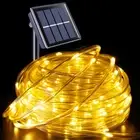 Solar String Rope Lights Outdoor Twinkle Lighting Waterproof Garden Decoration