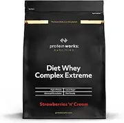 Protein Works - Diet Whey Complex Extreme Protein Powder| Low Fat & Low Calorie Diet Shake | Vitamin & Mineral Rich | No Added Sugar | Strawberries 'n' Cream | 2 Kg