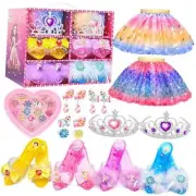 Toys for Girls,Princess Dress Up Clothes for Little Girls,Toddler Multicolored