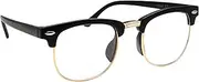 grinderPUNCH Kids Nerd Glasses Half Frame Clear Lens Geek Costume Children's (Age 3-8)