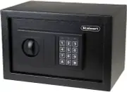 Electronic Digital Steel Safe Box with LED Keypad and 2 Override Key Lock Black