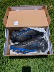 Nike Zoom Mercurial Vapor 15 Elite FG Black Blue US10