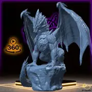 Krukhnir | Ancient Dragon | miniature for Tabletop games like D&D and War Gaming