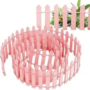 Long Fairy Garden Fence | Miniature Garden Ornament Wood Picket Fence | Wooden Decorative Picket Fence, Wood Picket Ornament Fence for Home Garden