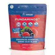 FundAminos Blend - 100% Organic & Vegan EAA & BCAA Powder for 400% Greater Le...
