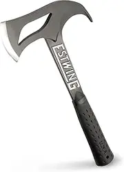 Estwing Hunter's Axe - 14.25" Forged Steel Hatchet with Gut Hook & Shock Reduction Grip - EBHA