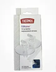 Thermos Replacement Straws for 12 Ounce Funtainer Bottle Clear One Size F401RSCL