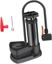 Aymzbd Tire Pump for Bicycles and Motorbikes with Pressure Measurement Tool
