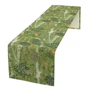 William Morris Original Design Green Table Runner 13x70inch William Morris-5
