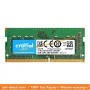 CRUCIAL DDR4 8GB 2400 MHz PC4-19200 Laptop Notebook Memory RAM 260-Pin SODIMM