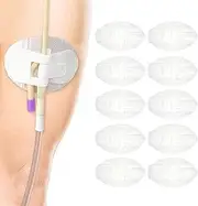 10 Pcs Individually Packaged Foley Catheter Stabilization Device,Fixing Sticker Catheter Holder with Hook and Loop,Urinary Leg Bag Legband Holder Sticker,Male External Catheter Fixer Strap