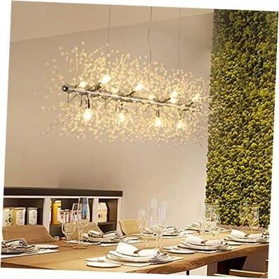 LED Crystal Chandeliers Firework Hanging Ceiling Light Fixture Modern Chrome