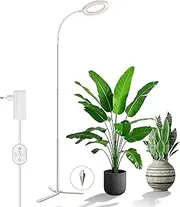 24V Multifunctional Grow Light Indoor Plants, LM281B + 660nm LED Plant Lights, New Plant Targeted Full Spectrum Plant Lamp, High PPFD Grow Lamp, A20H, White