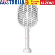 2 in 1 Bug Zapper Racket Safe Electric Fly Swatter Rechargeable Mosquito Swatter