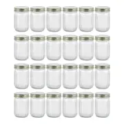 24PK Lemon & Lime Roma Ribbed Conserve Glass Jar with Lid 300ml