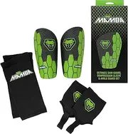Mamba Ultimate Shin Pad 3 in 1 Set | Shin Pads, Ankle Guards & Compression Sleeves, Flexibility & Protection | Kids/Adults | Unique British Design