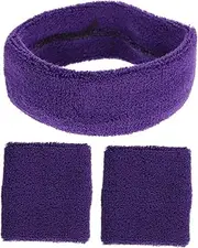 [ARTSEWPLY] Headband Wrist Strap Headband for Men Sweat Athletic Headband Wristband Wireless Striped Sports Headband Earphones Headphones Bandana Bands Sunglass White Cotton Yarn