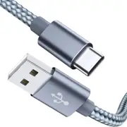 1M 2M 3M Fast Charge Type C to USB Charger Cord & Data Sync Cable for Samsung Galaxy,Huawei P30 Pro, USB C