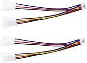 Gebildet Formed PWM GPU Fan Adapter, Mini 4 Pin to Dual Standard 3 Pin/4 Pin Extension Converter Cable, Graphics Card Fan Splitter Cable