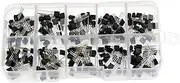 200PCS TO-92 NPN P-NP P-ower Transistor 10 Types Values Kit Set BC337/ BC327/ 2N222/ 2N2907/ 2N3904/ 2N3906/ S8050/ S8550/ A1015/ C1815 with Assorted Storage Box Portable-GTRH