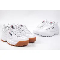 在飛比找蝦皮購物優惠-胖達）FILA DISRUPTOR II 老爹鞋 全白 小白